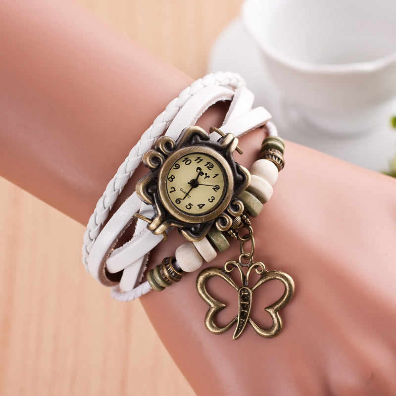 Women Butterfly Pendant Fashion style Watch