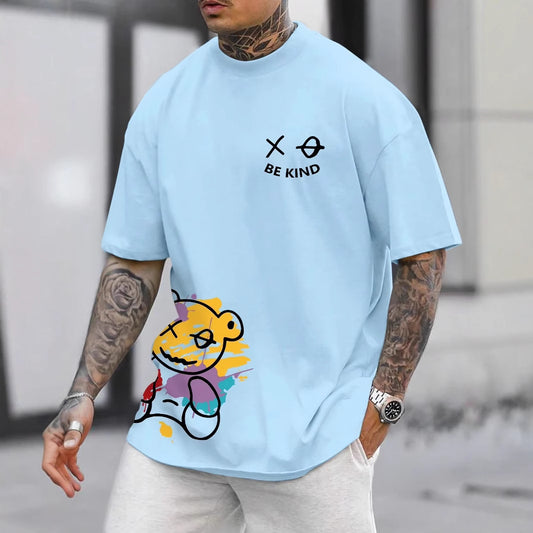 Men's Be Kind Printed 2D T-Shirt