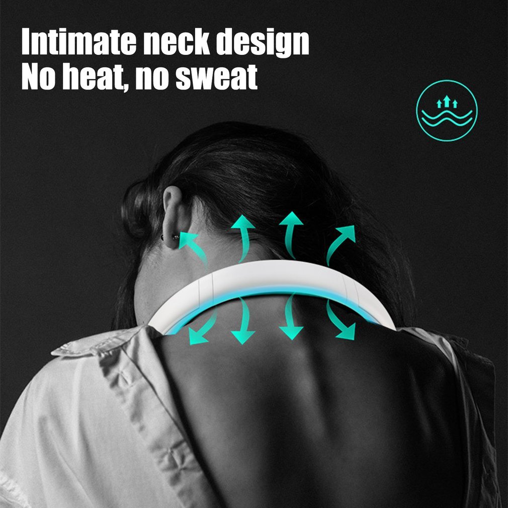 Mini Leafless Portable Hanging Neck Fan
