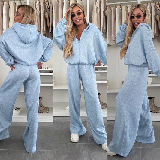 Women Electric Cotton Candy Lounge Set