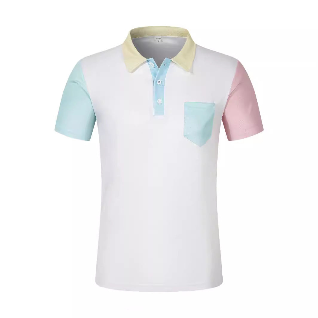 Men Color Block Trendy Fashion Polo