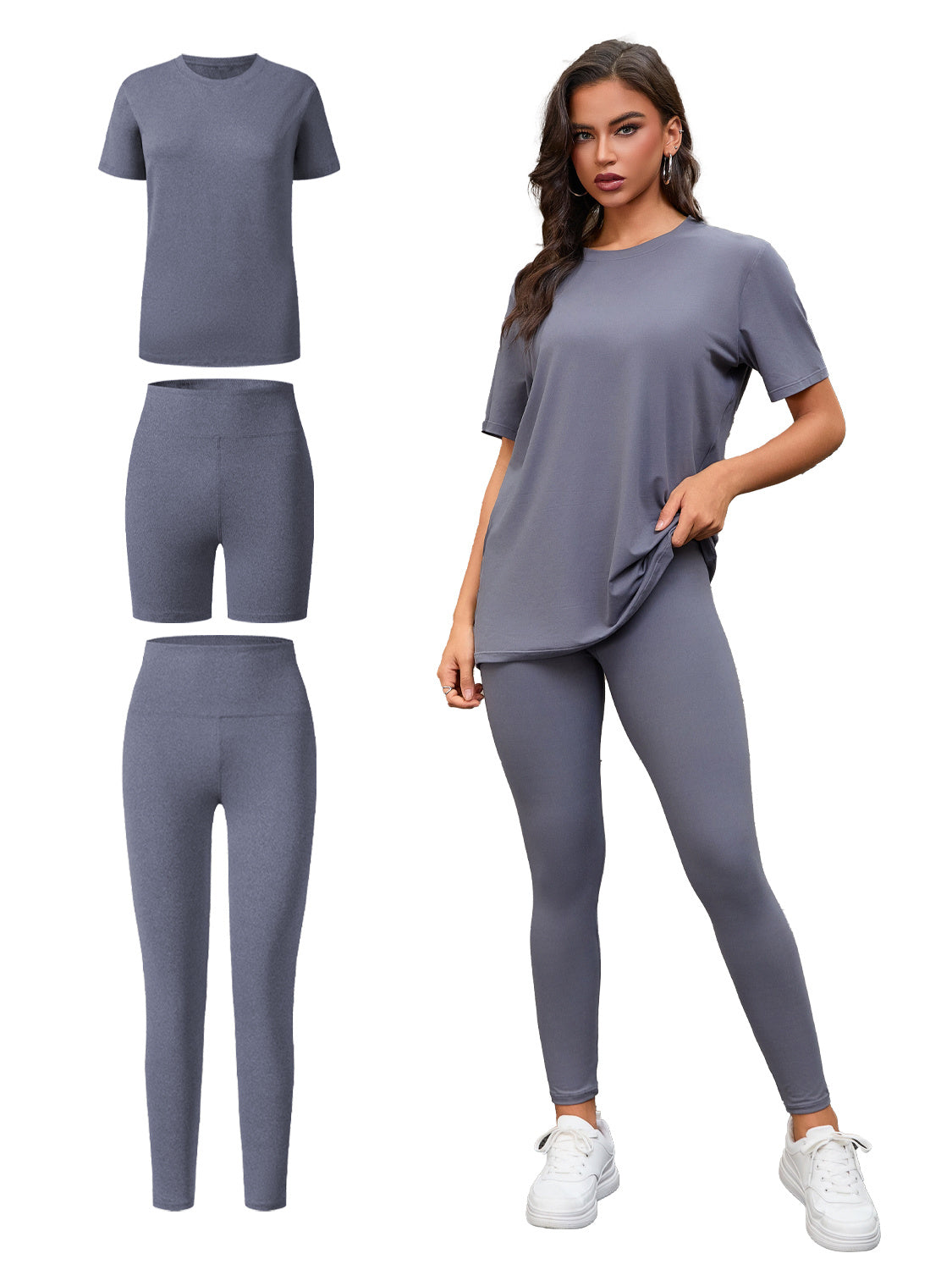 Women's Yoga Lounge Three Piece Set