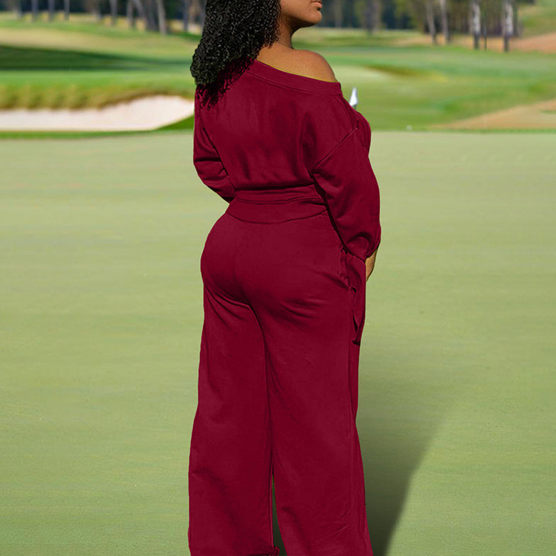 Women's Beauty Sweat Casual Pants Set