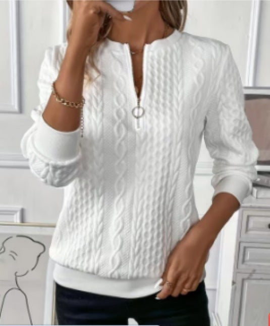 Women's Street Quilted Casual Sweater