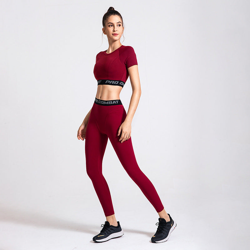 Women Pro Combat Yoga Quick Dry Sports Set