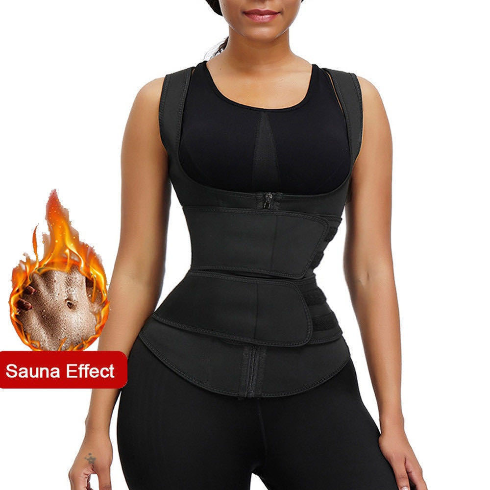 Women Adjustable Velcro Zip Shaper