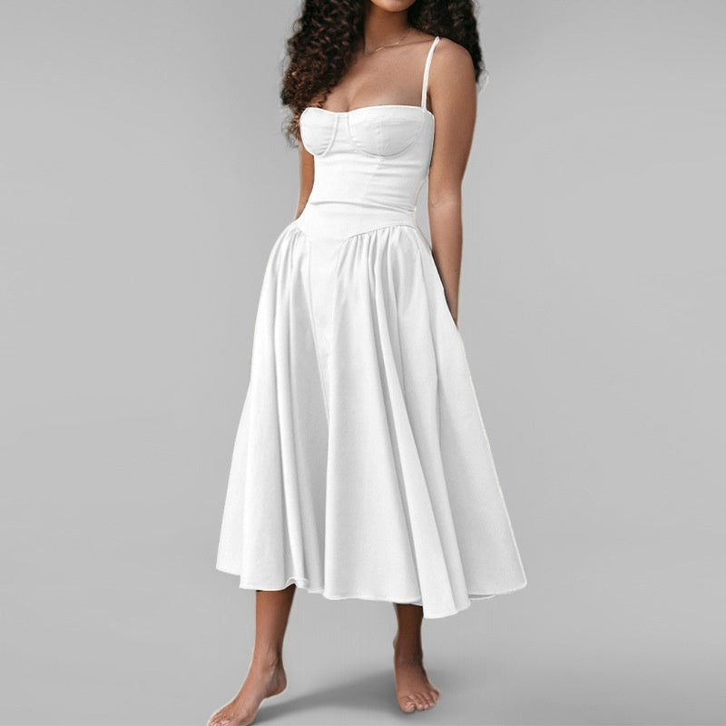 Women Elegant French Vintage Dress