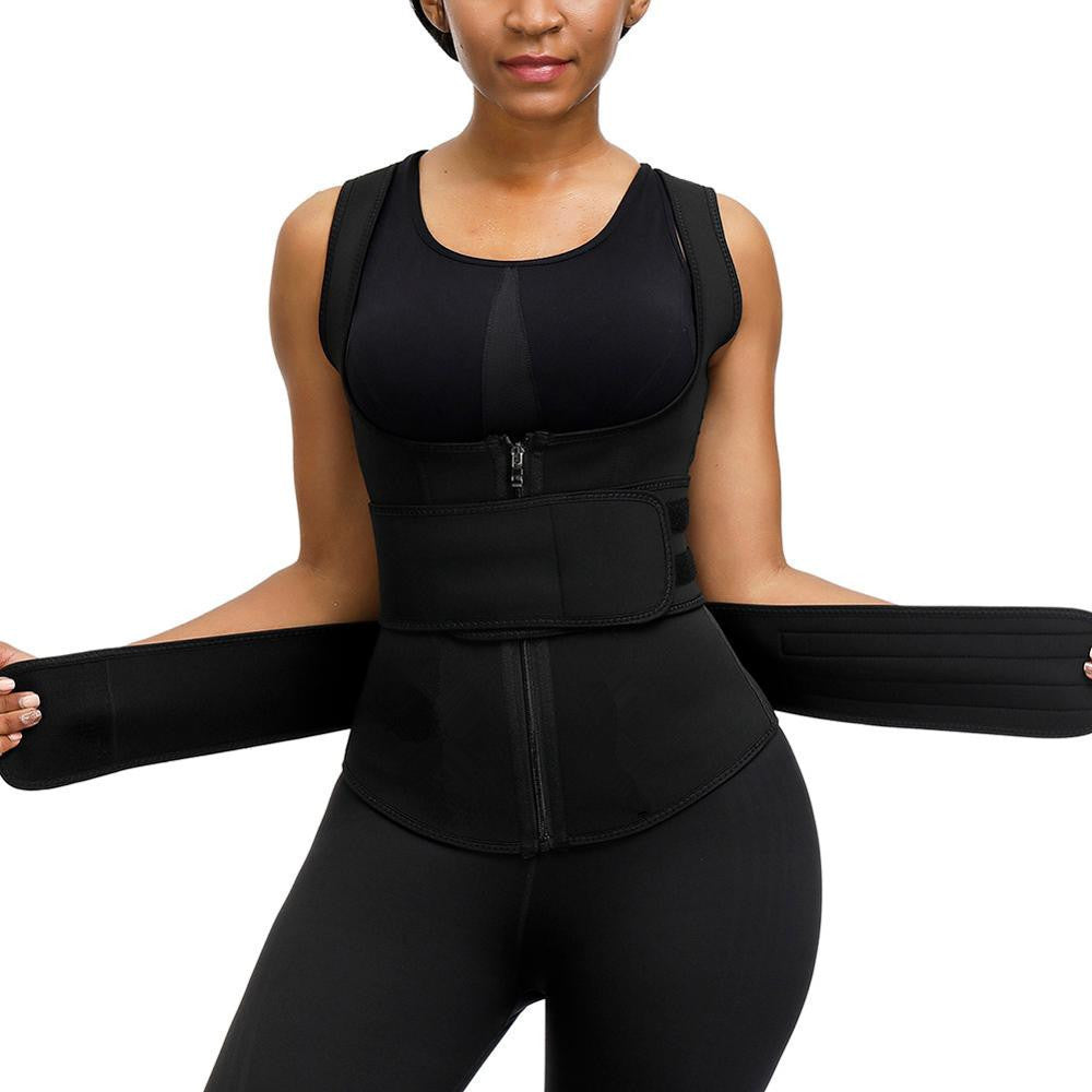 Women Adjustable Velcro Zip Shaper