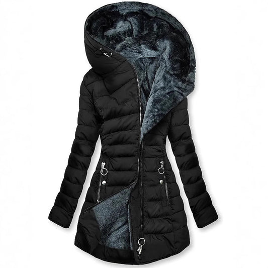 Women Winter Slim-fit padded Hood Coat