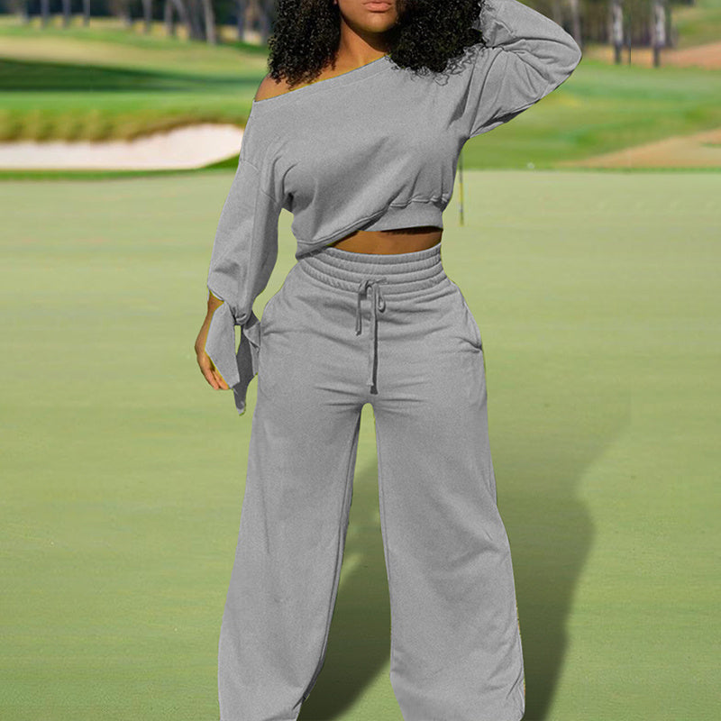 Women's Beauty Sweat Casual Pants Set