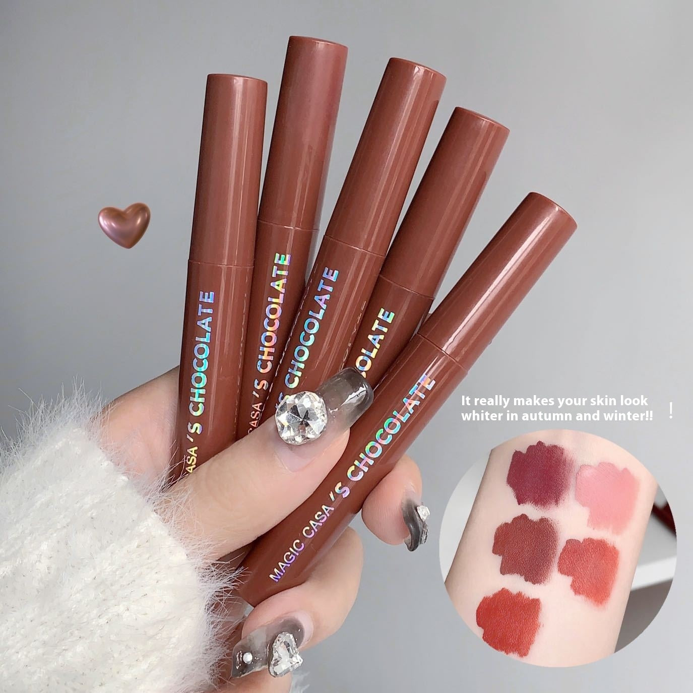 Beauty Magic Casa Chocolate Matte Lip Glaze Set