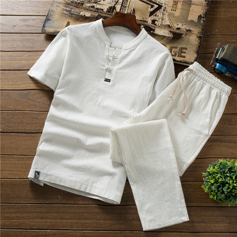 Men Summer Linen Comfort Lounge Set