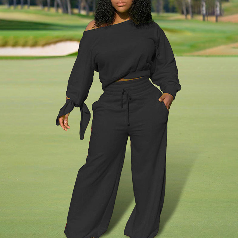 Women's Beauty Sweat Casual Pants Set