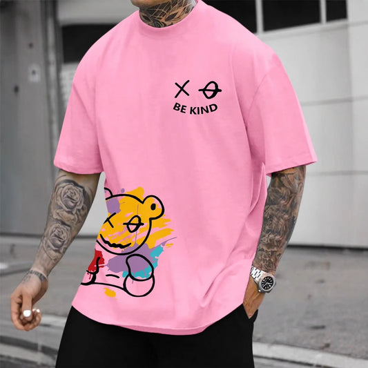 Men's Be Kind Printed 2D T-Shirt