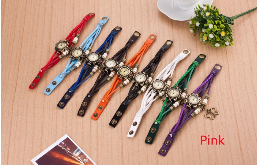 Women Butterfly Pendant Fashion style Watch