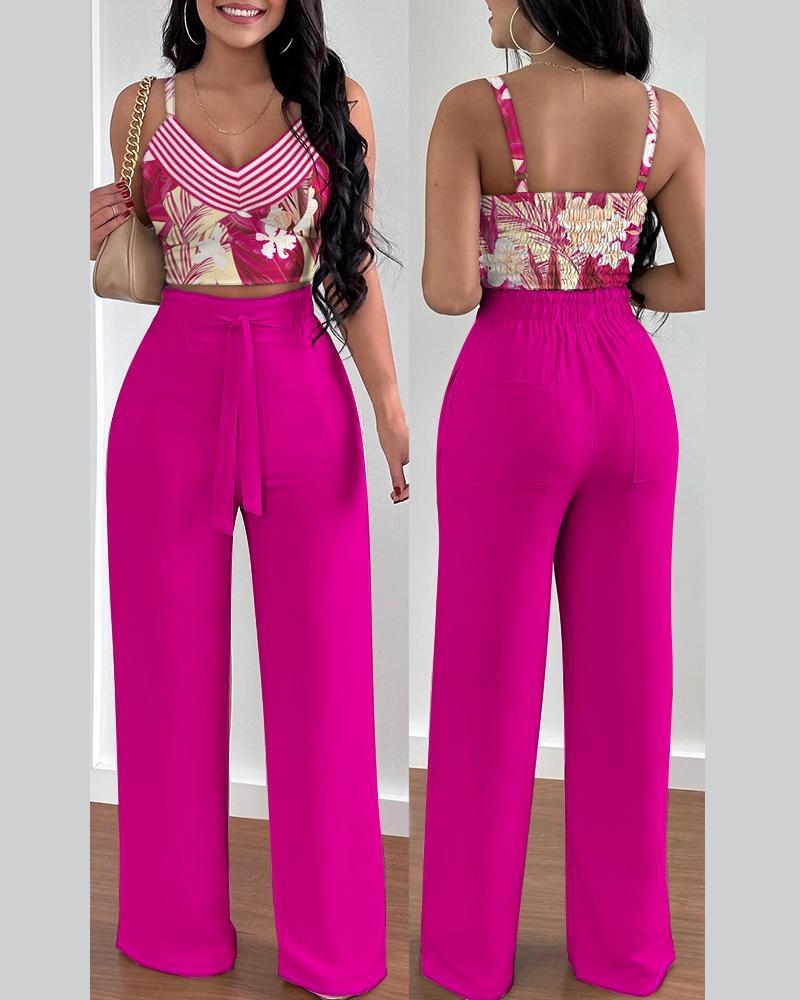 Women’s Fashion Suspenders Two-piece Suit