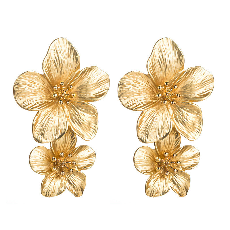 Women Flower Petal Earrings