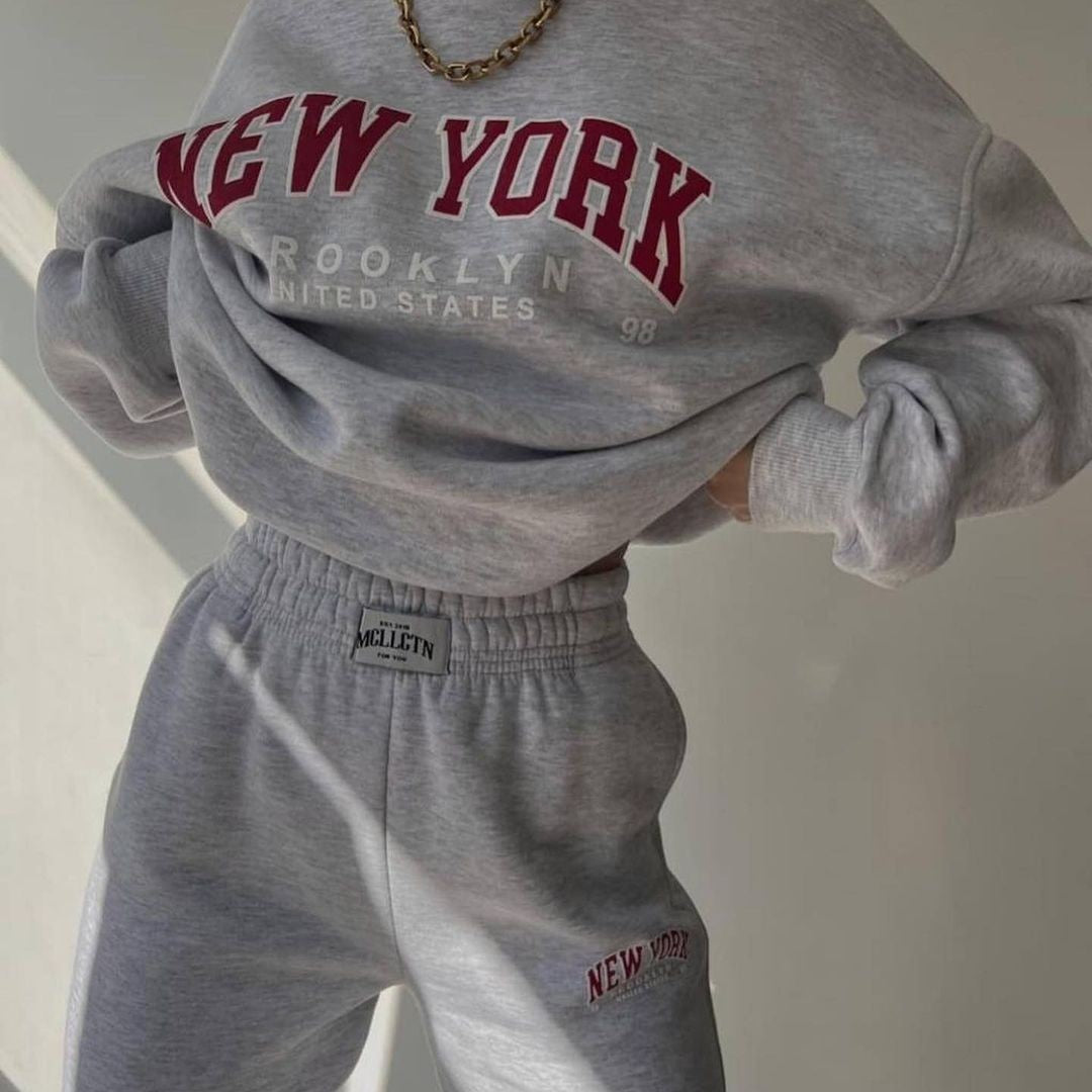 Women's New York Padded Lounge Sweater Set