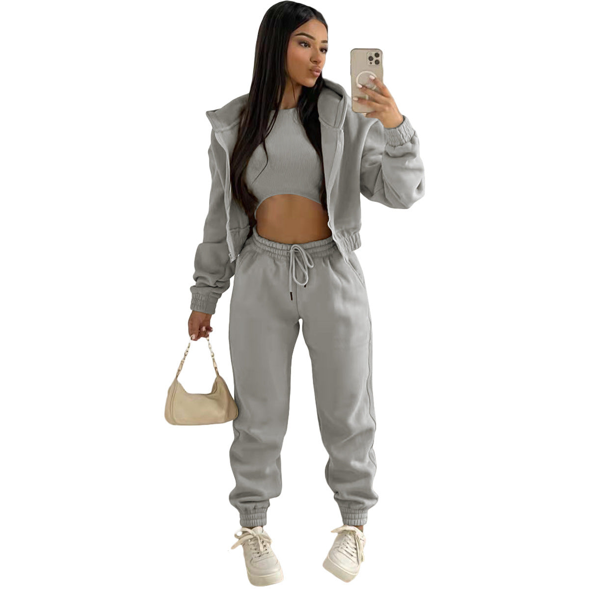 Women's Chill Sweatshirt Hooded Sports And Leisure Set