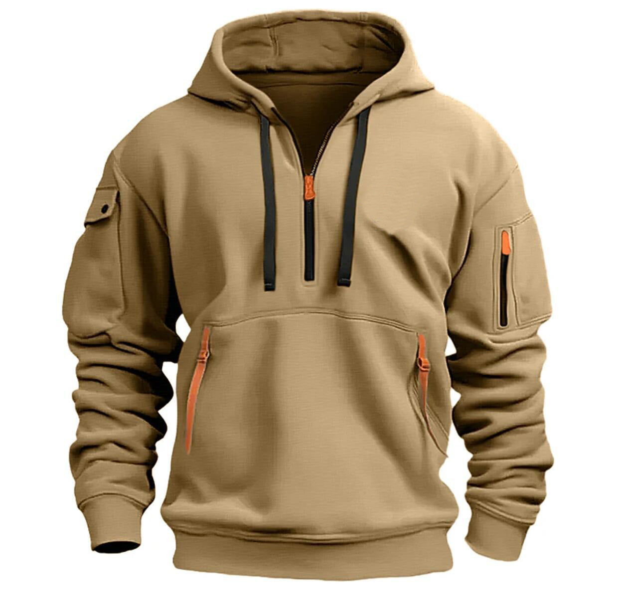 Men Comfort Shoulder Hooded Sweatshirt