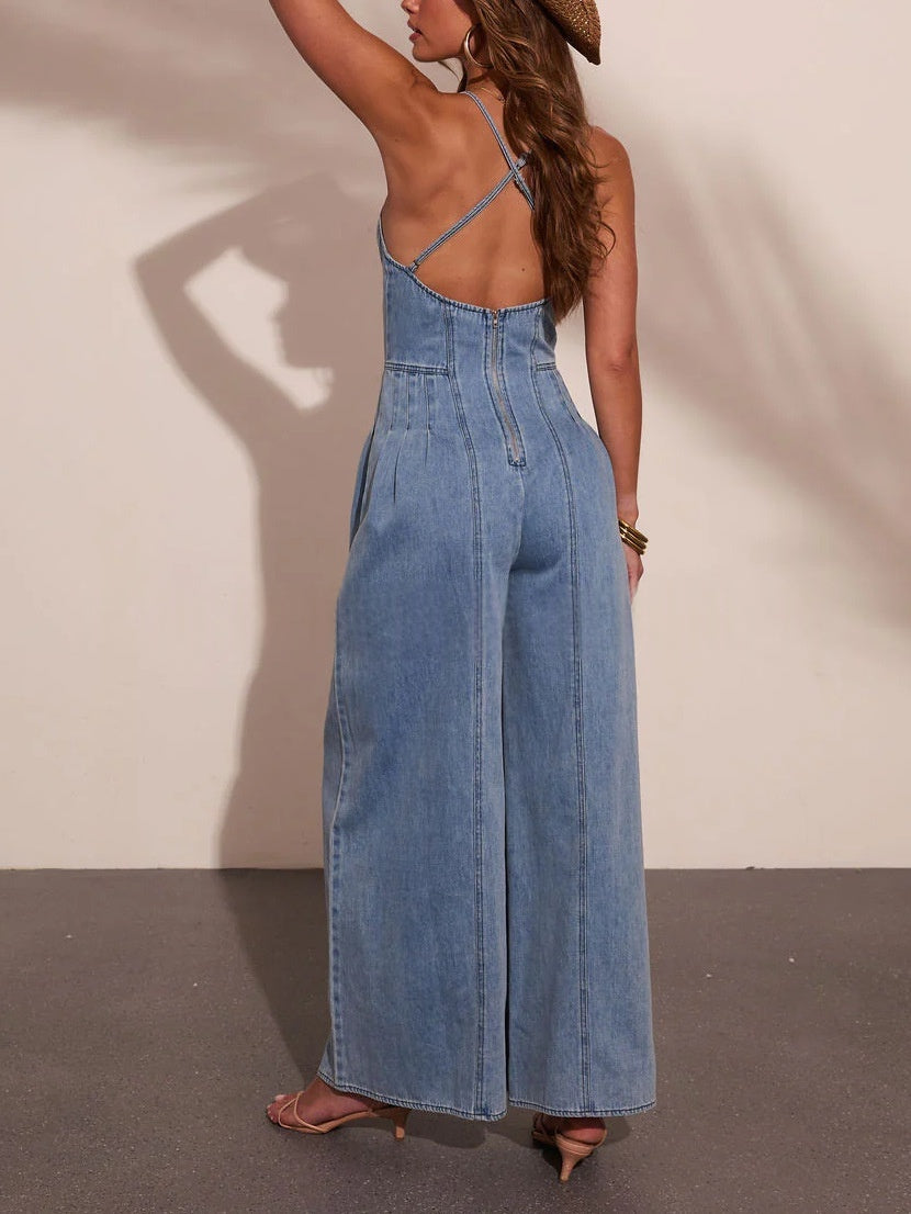Women's Chenyin Denim Jumpsuit
