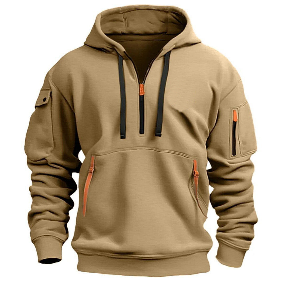 Men Comfort Shoulder Hooded Sweatshirt