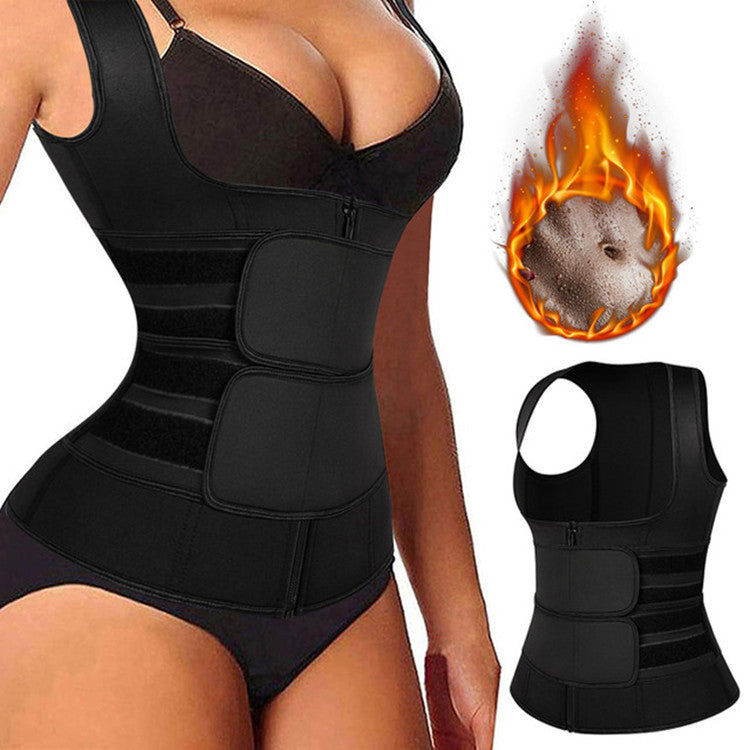 Women Adjustable Velcro Zip Shaper