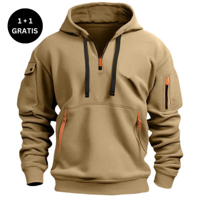 Men Comfort Shoulder Hooded Sweatshirt