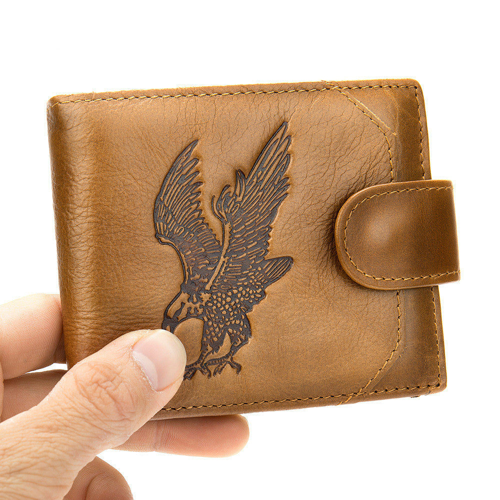 Men's Eagle Landing Leather Wallet