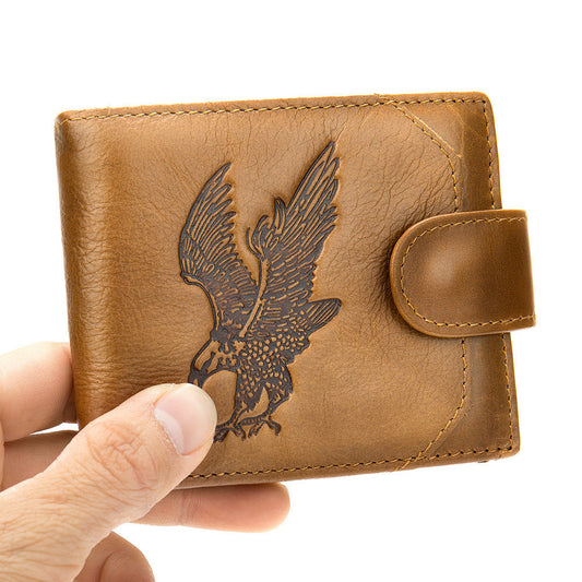 Men's Eagle Landing Leather Wallet