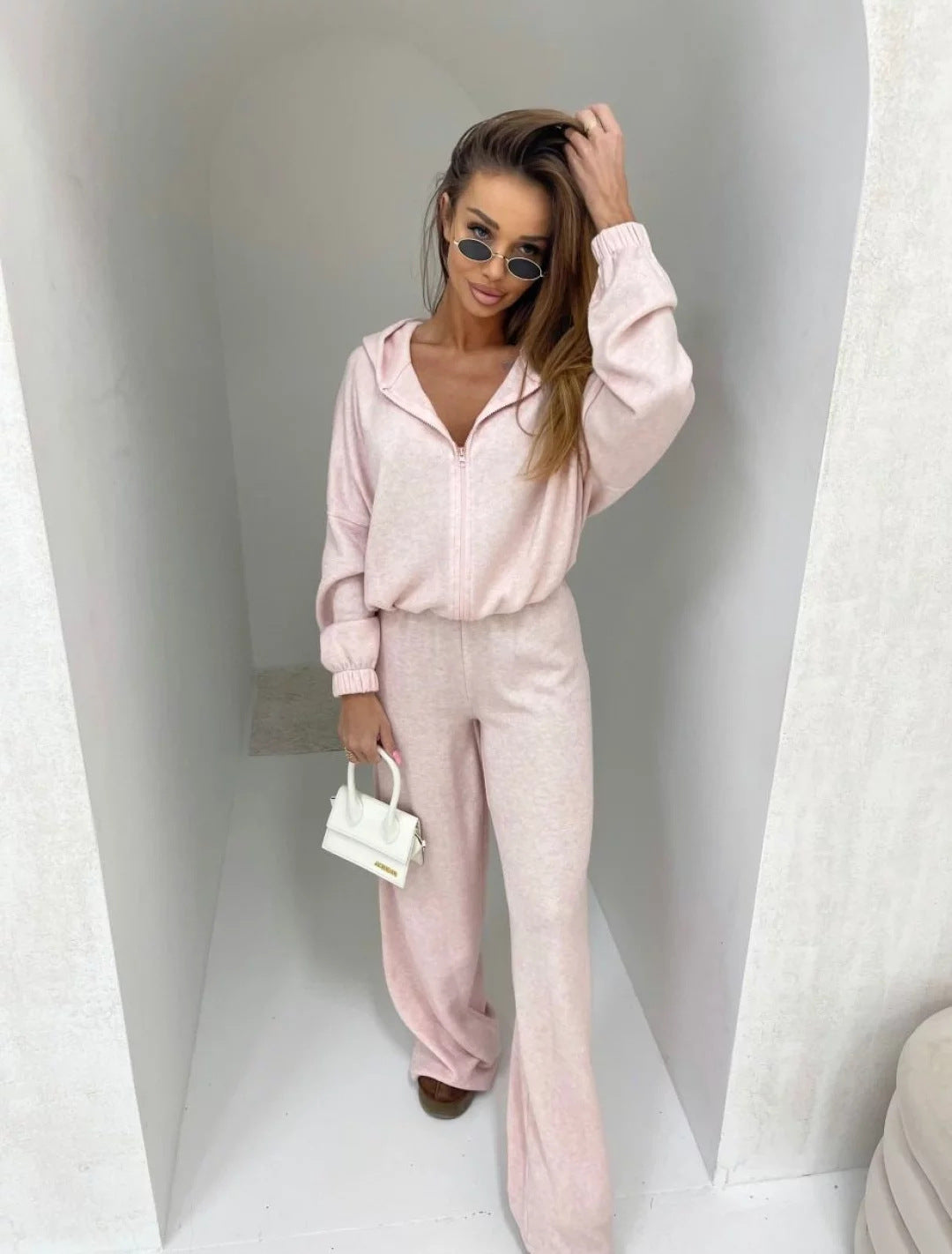 Women Electric Cotton Candy Lounge Set