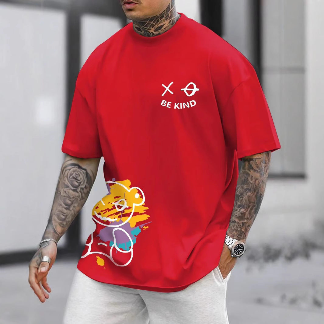 Men's Be Kind Printed 2D T-Shirt