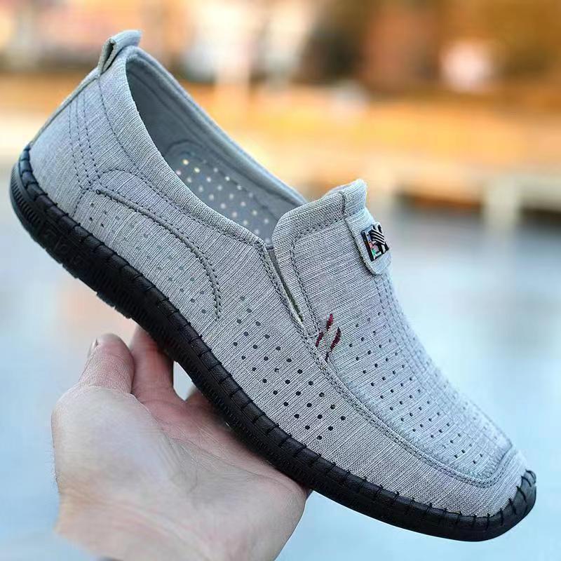 Men Beijing Summer Hollow Breathable Casual Shoe
