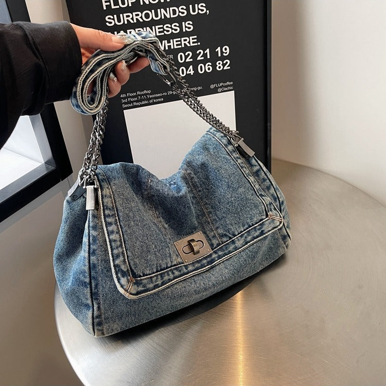 Summer Grab Your Denim New Fashion Chain Shoulder Messenger Bag