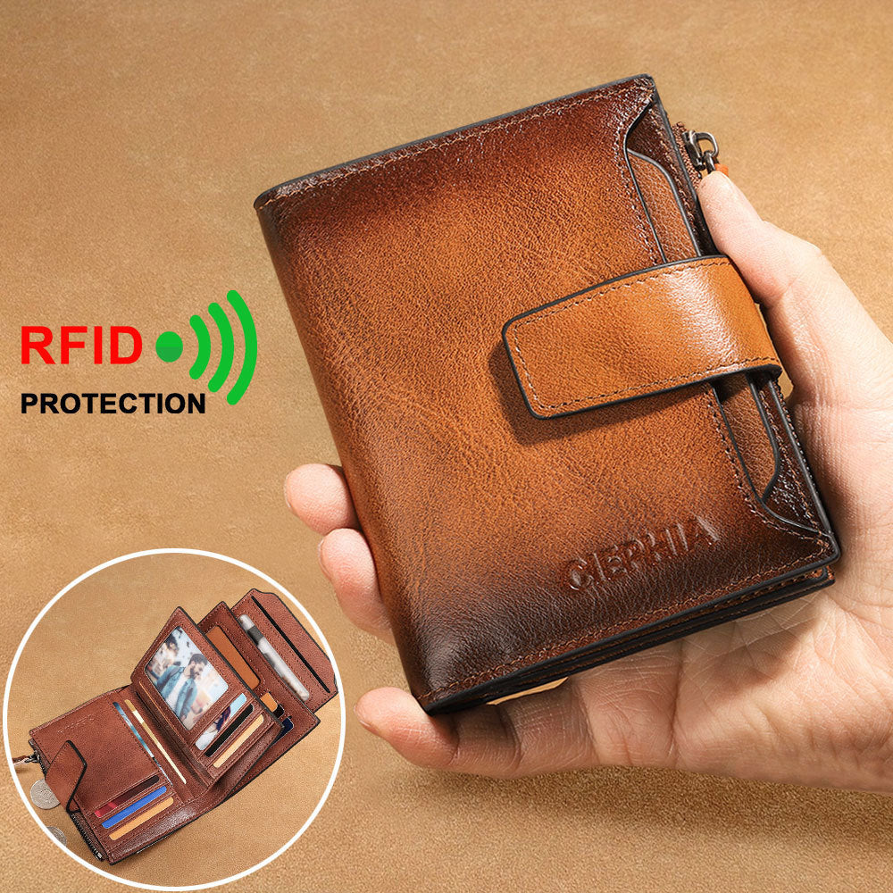 Men's Ciephia Leather Multi-function Wallet