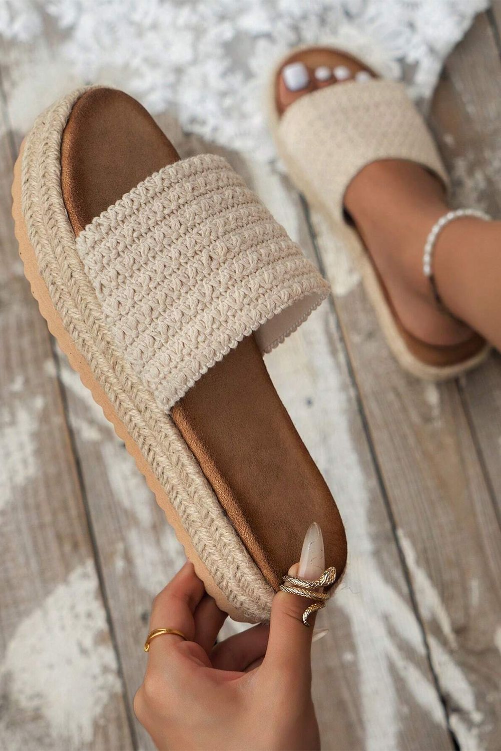 Women's Sand Hemp Rope Sandals