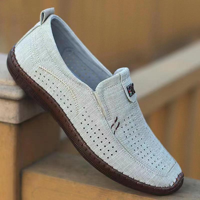 Men Beijing Summer Hollow Breathable Casual Shoe