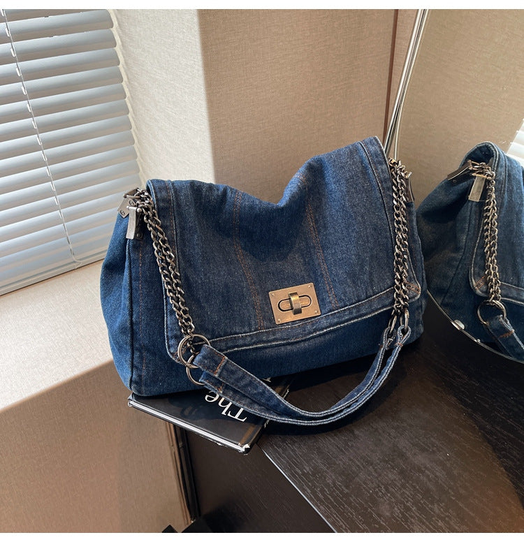 Summer Grab Your Denim New Fashion Chain Shoulder Messenger Bag