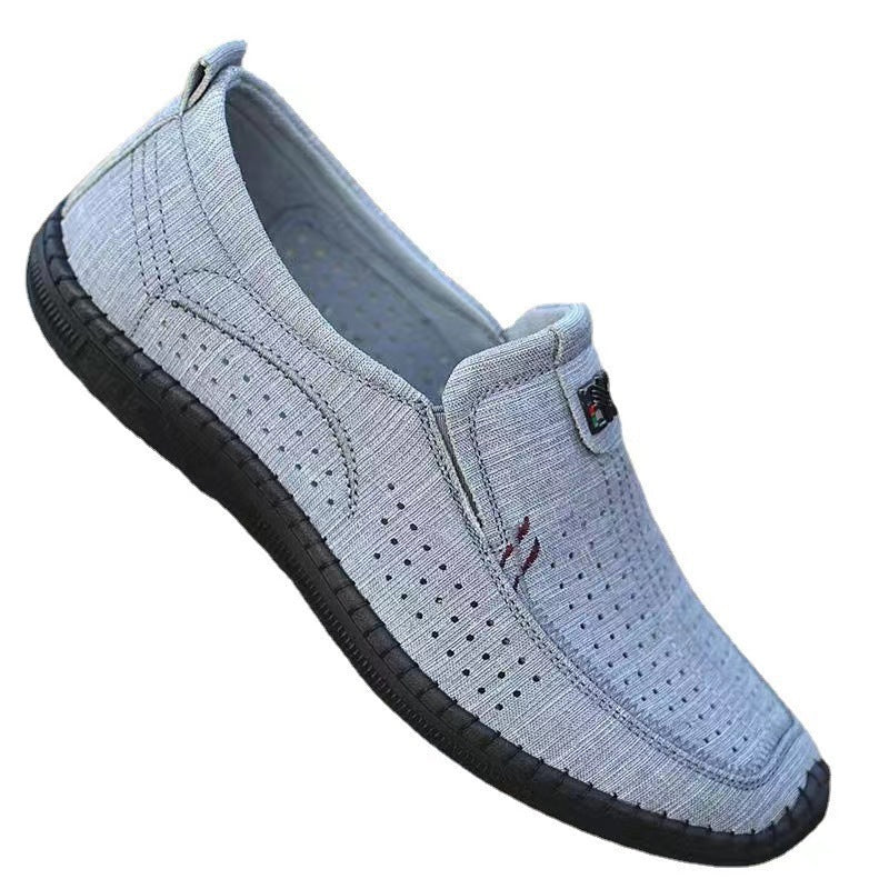 Men Beijing Summer Hollow Breathable Casual Shoe