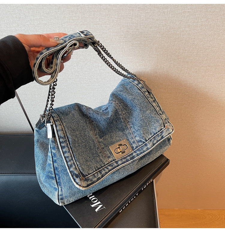 Summer Grab Your Denim New Fashion Chain Shoulder Messenger Bag
