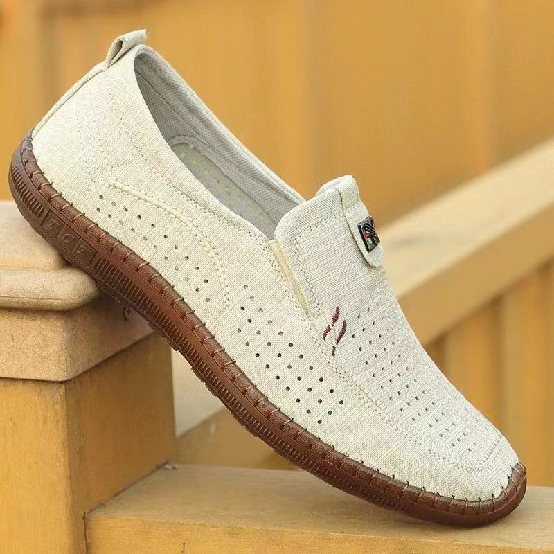 Men Beijing Summer Hollow Breathable Casual Shoe