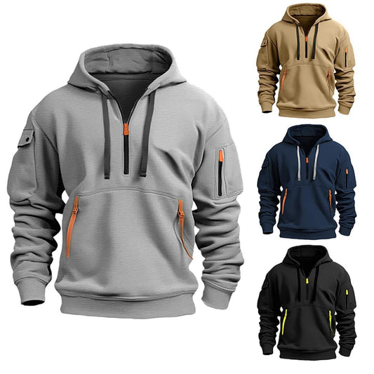 Men Comfort Shoulder Hooded Sweatshirt