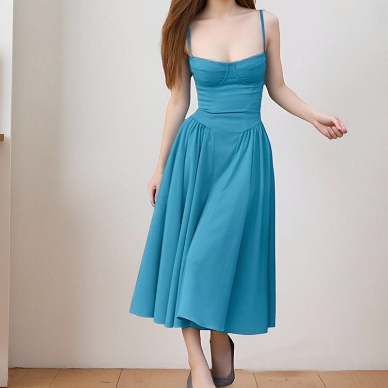 Women Elegant French Vintage Dress