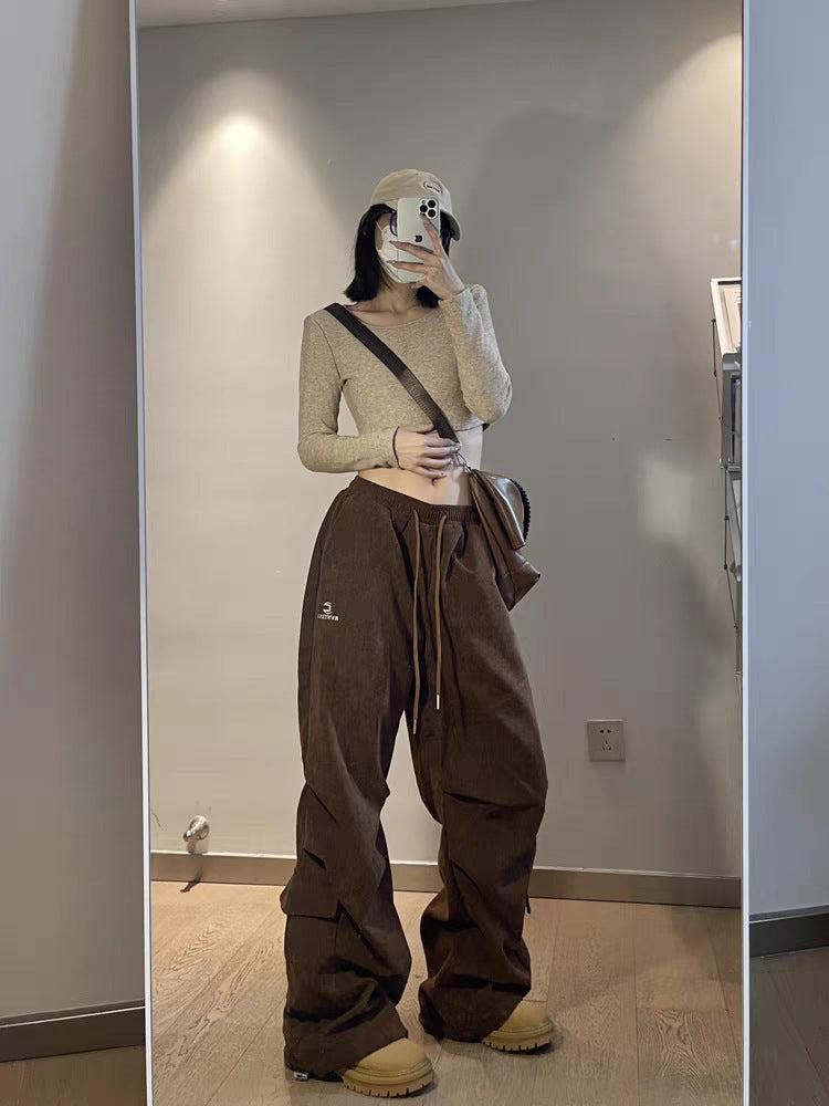 Women Street Casual Loose Track Pants