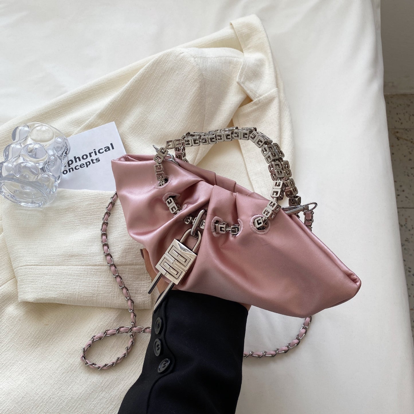 Women's Summer Fashion Night Out Personality Texture Small Bag