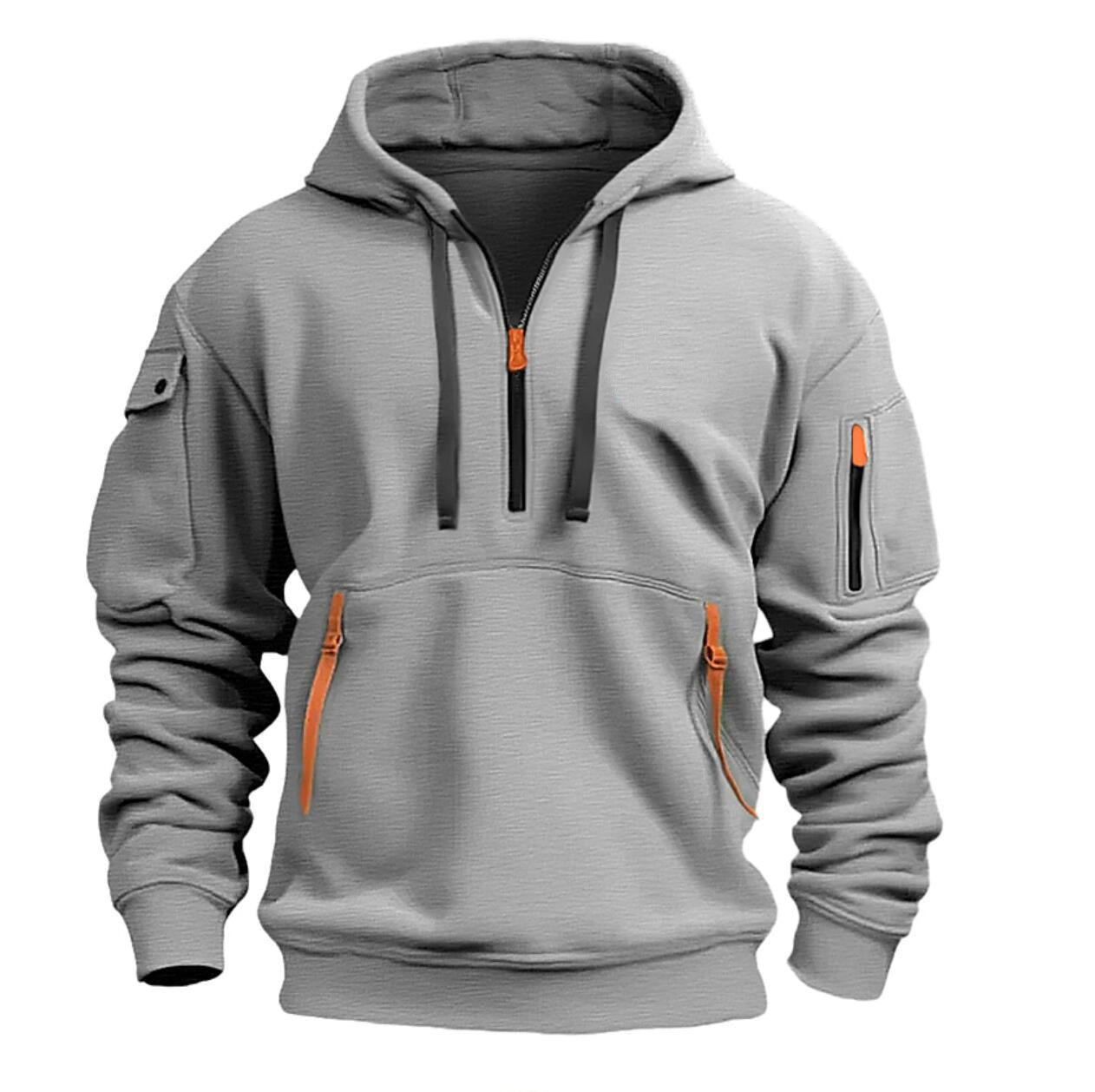 Men Comfort Shoulder Hooded Sweatshirt