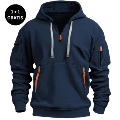 Men Comfort Shoulder Hooded Sweatshirt