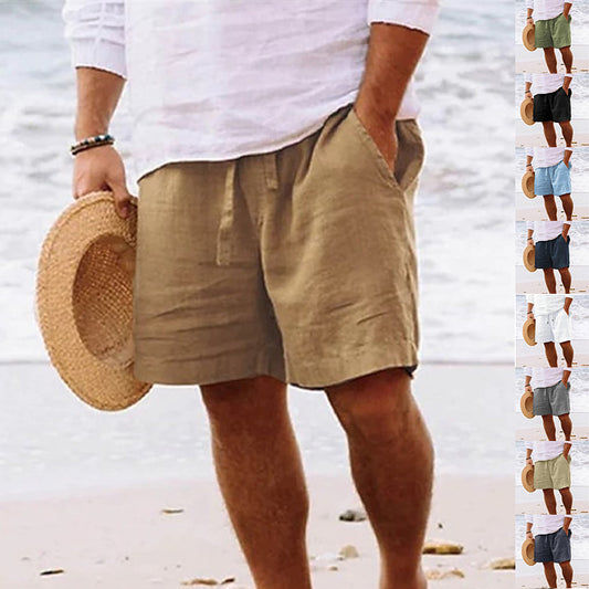 Men Summer Pockets Beach Shorts