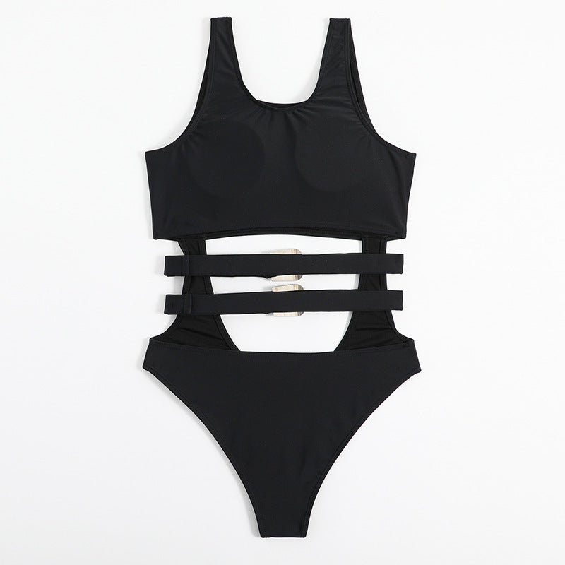 Women Spot Light Hollow-out Swimsuit