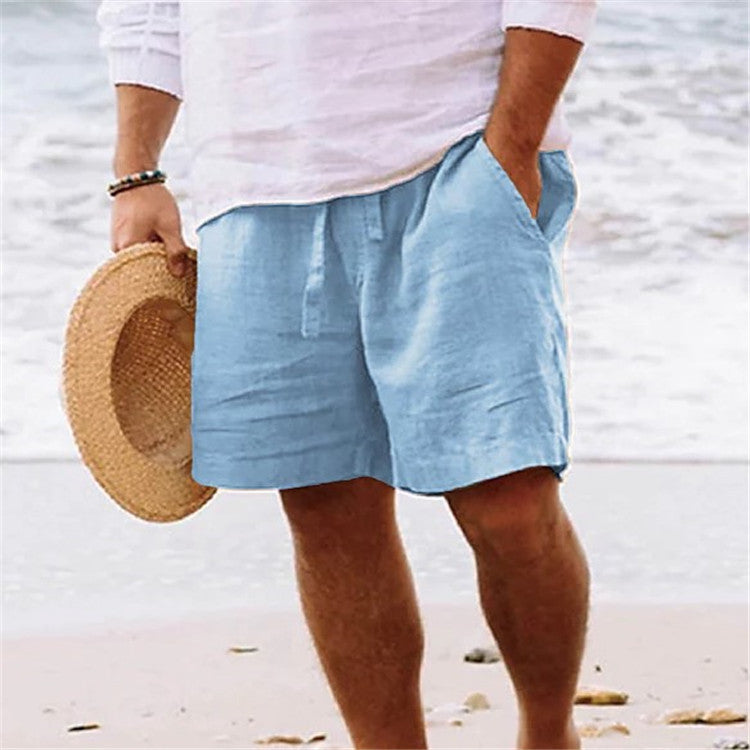 Men Summer Pockets Beach Shorts